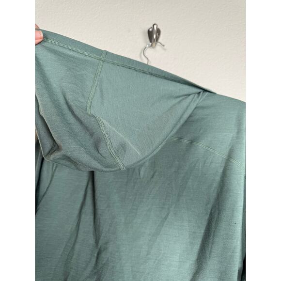 Men's Green All In Motion Men's Half-Zip Wool Pullover Athleisure Warm Large - Picture 9 of 9